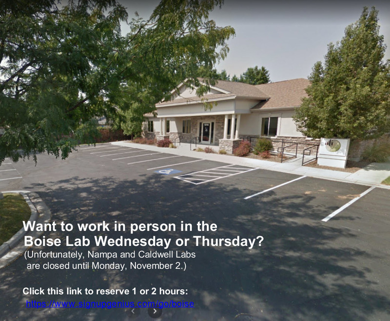 Boise Lab is OPEN!